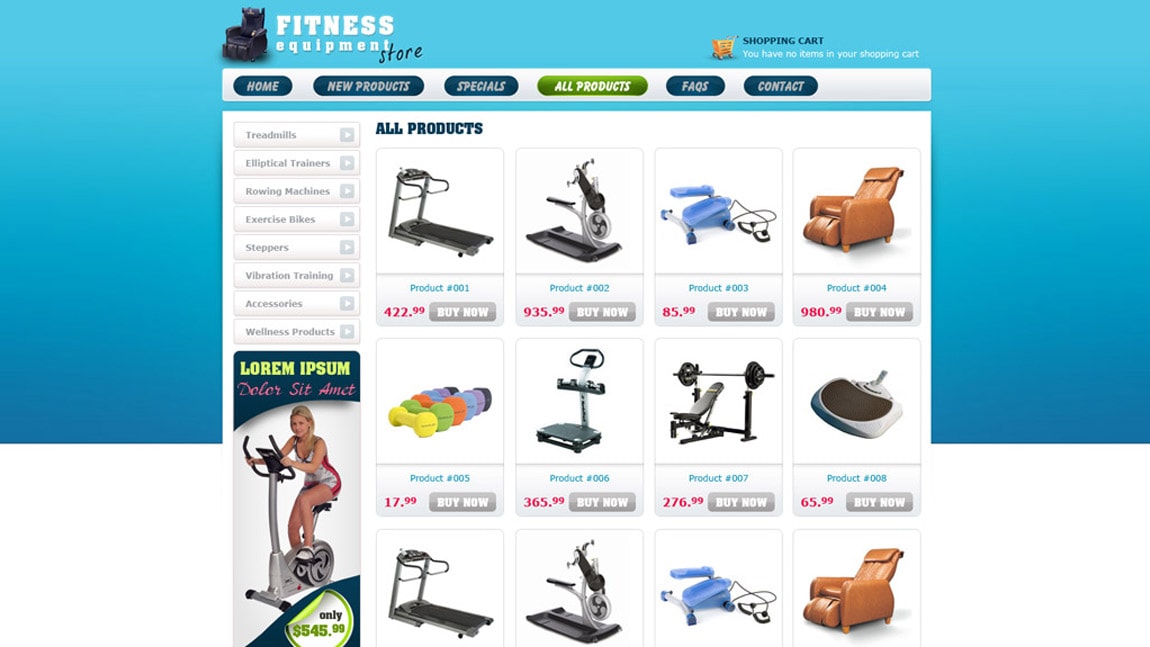 Fitness Equipment Store